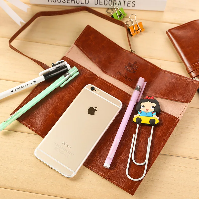 1x креативная сумка для канцелярских принадлежностей холщовая Водонепроницаемая