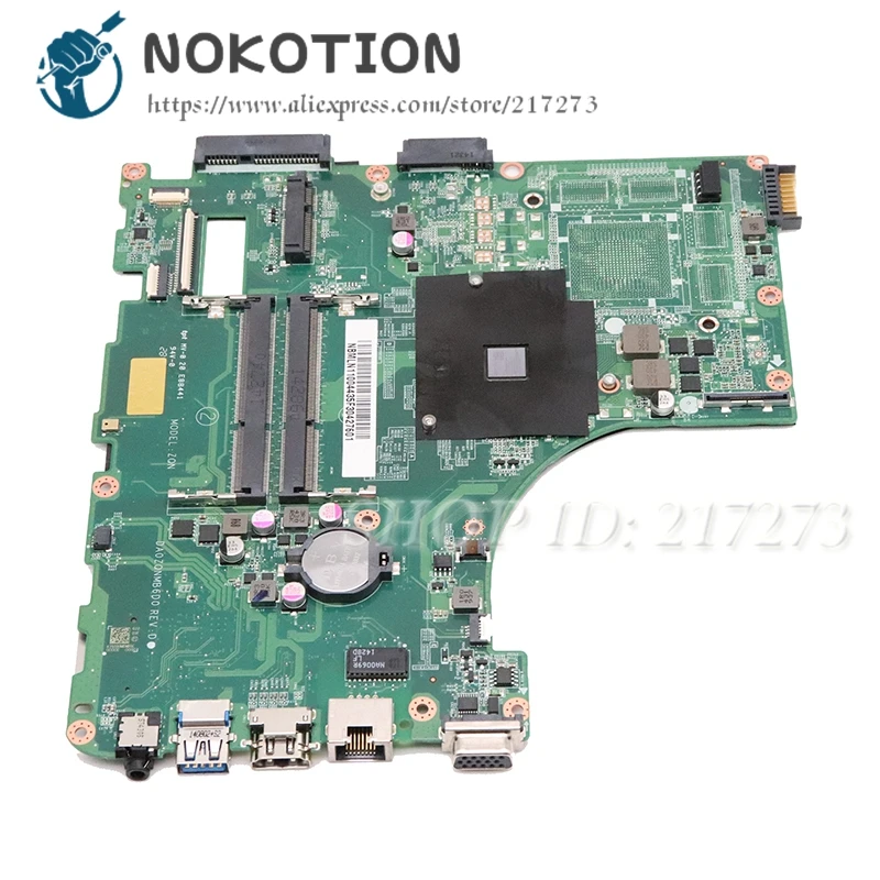 NOKOTION для acer Aspire E5-521 Материнская плата ноутбука A4-6210 1,80 ГГц 15," DDR3L NBMLN11004 DA0ZQNMB6D0