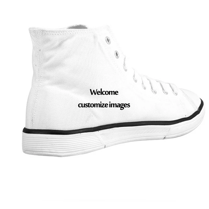 

Customized Vintage Animal Shepherd Printed Vulcanize Shoes for Ladies Casual Female High Top Canvas Shoes Women Lace-up Flats