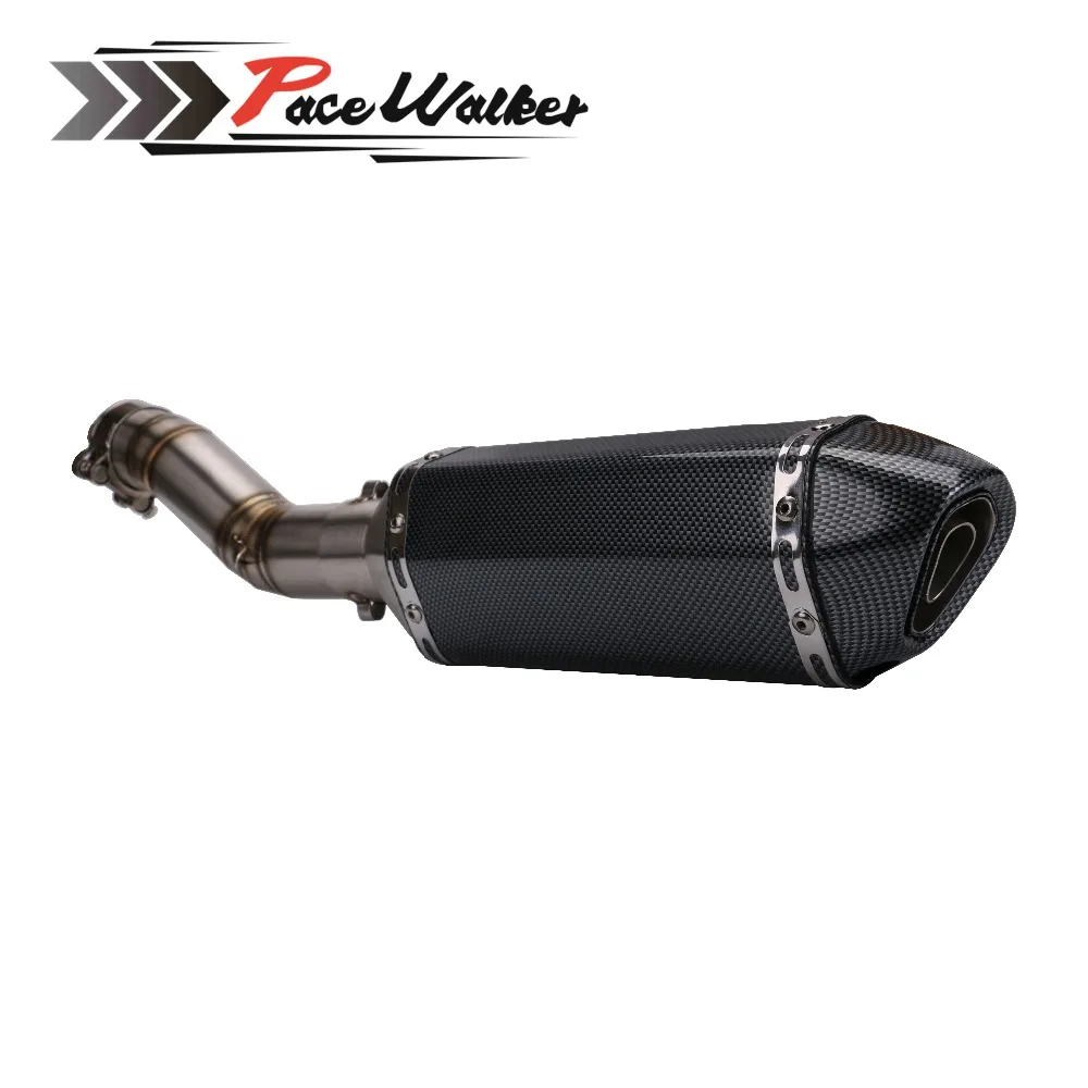 51 мм выхлопных газов изменение скутер выхлопная труба + Нержавеющая сталь