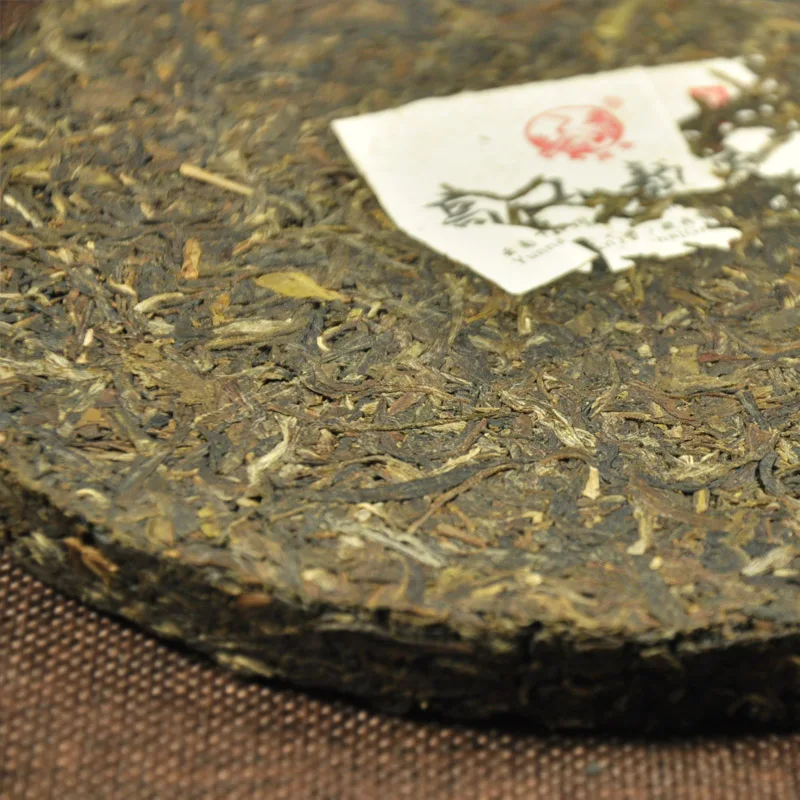 2014 год горный рифма Pu'er чай 357 г традиционный китайский пуерх железо торт Xiaguan