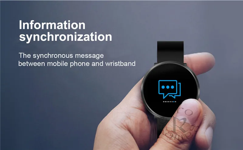 2018 круглый смарт браслет Фитнес трекер Цвет ЖК дисплей Smart группа крови Давление