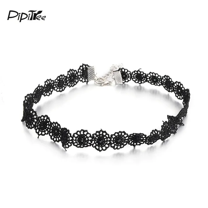 8pcs/set Gothic Black Velvet Tattoo Lace Choker Necklace Fashion Multi Layer Charm Women Chockers Necklaces Punk Jewelry | Украшения и