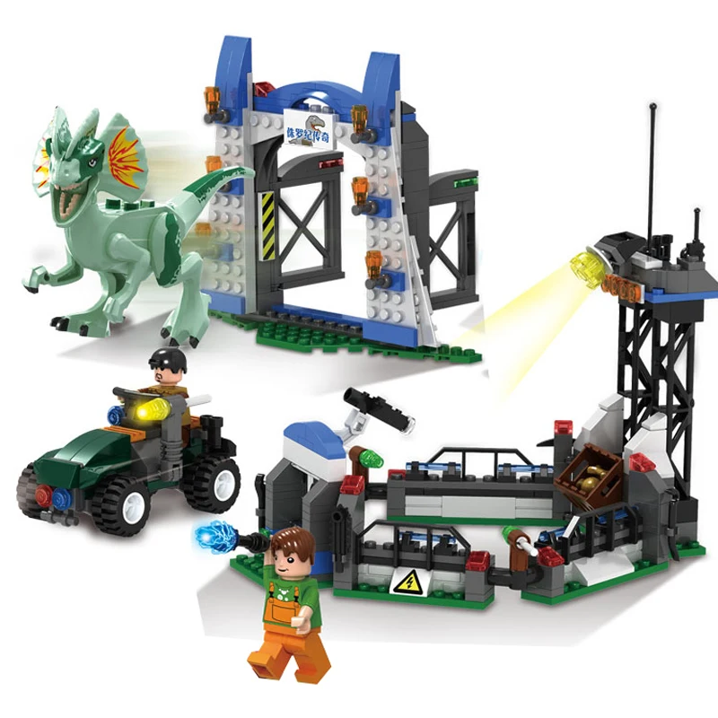 Из фильма Парк Юрского периода 2 динозавры строительные блоки тираннозавр рекс Т