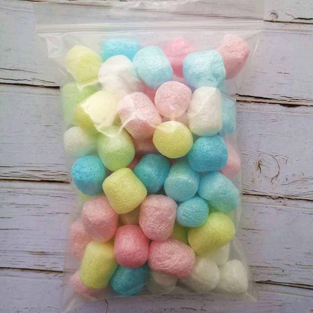 65 шт. 12 г Diy клейкие аксессуары детские игрушки шелкопряда кокон слизи наполнитель украшения подарки игрушки для детей