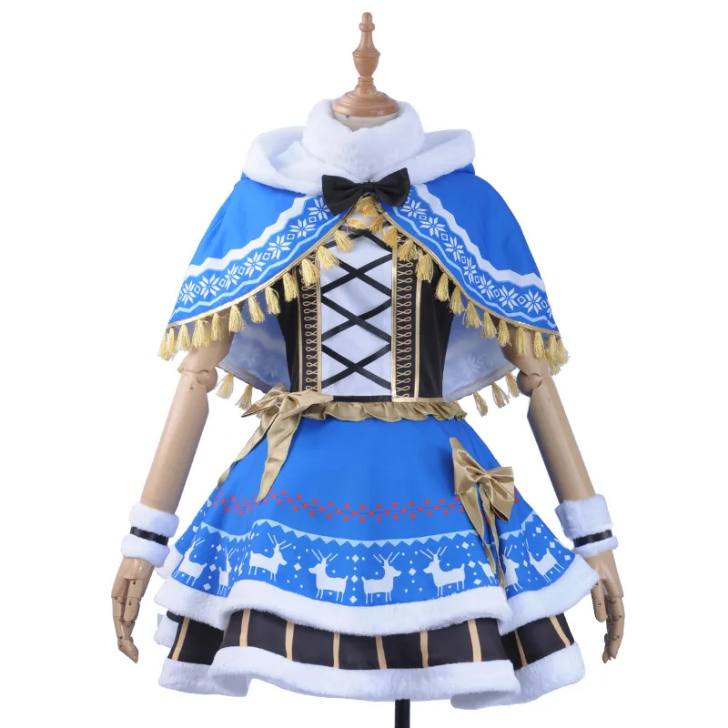 

Anime! Lovelive Sonoda Umi The Nordic Christmas Lolita Dress Lovely Uniform Cosplay Costume Custom-made Size Free Shipping