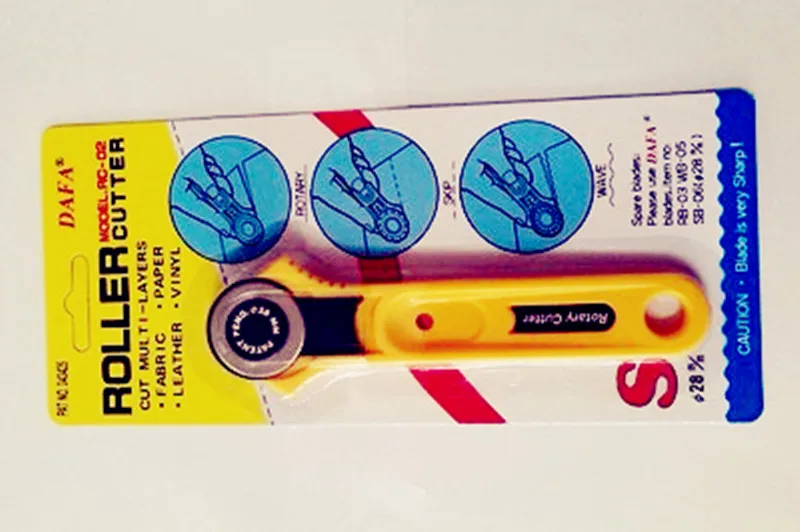 Лоскутное колесо круглый нож Φ 28 мм Сделано в Тайване для кожаных тканей и т. д. |