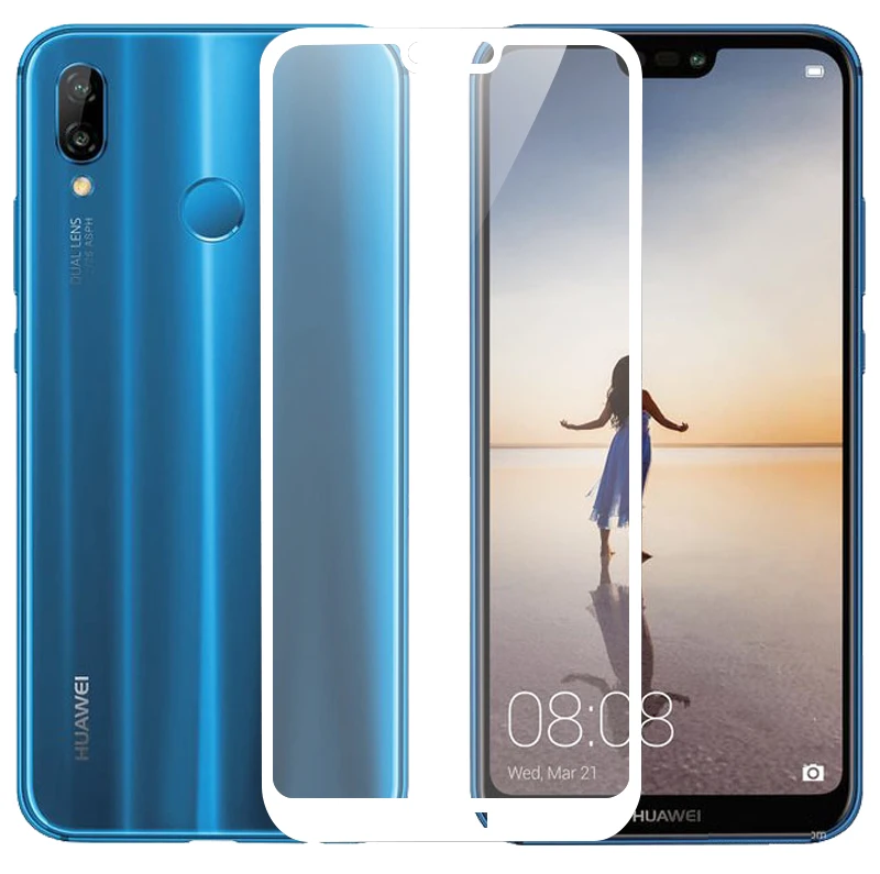 Олеофобное 9H полное покрытие закаленное стекло для Huawei P Smart P20 Pro P10 P8 P9 2017 Honor 7C 9 Lite