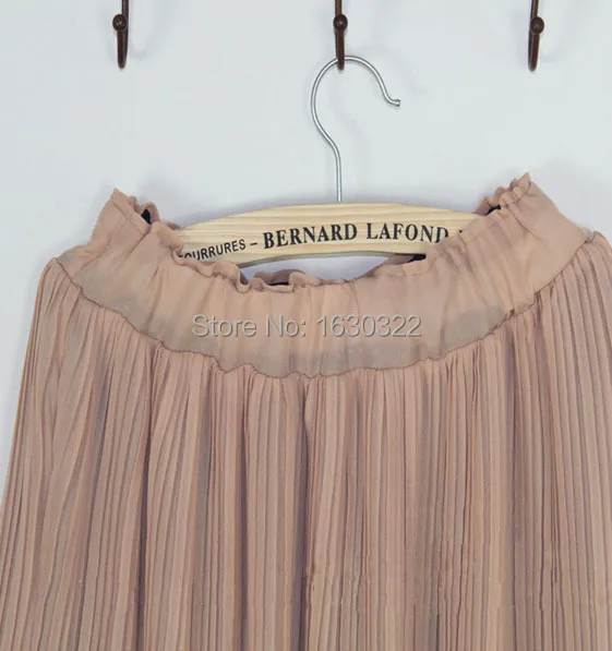 Wave point wear on both sides small floral skirt chiffon Polka Dot Chiffon Skirts female JSJRFZ Женская одежда