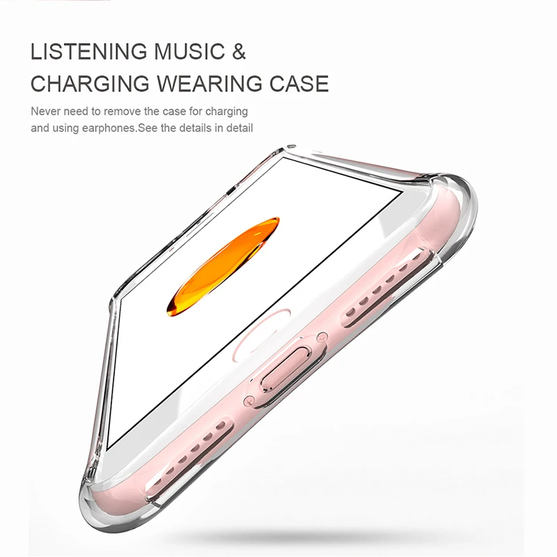 LED Flash Call Luminous Transparent Soft TP Silicone Phone Cases for iPhone 5 5S SE 6 6S 7 8 Plus X XS MAX XR XSMax Case |