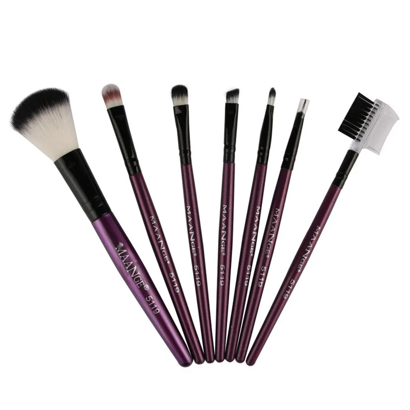 7 шт. Косметические кисти для макияжа тени век кисть смешивания тональной основы