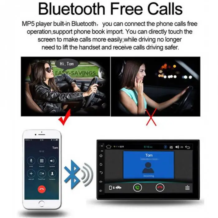 Автомобильный радиоприемник с навигацией GPS плеер Bluetooth Full HD 1080P 7 дюймов wi-fi музыка Оперативная память 1 ГБ DJA99