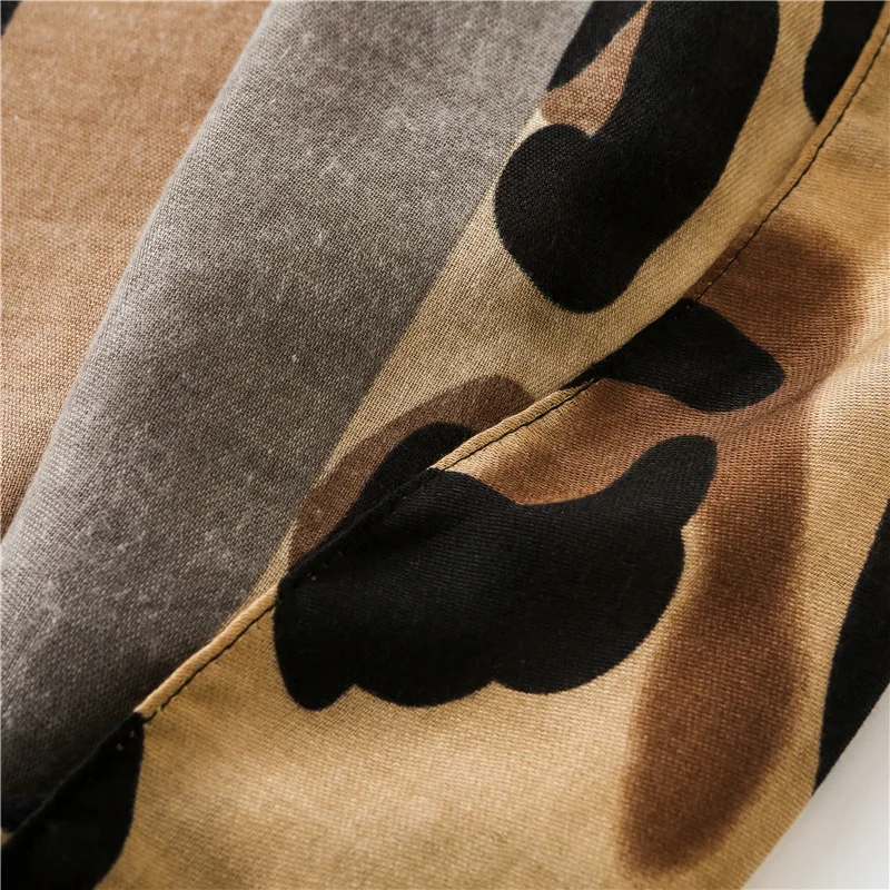 2020 Design Leopard Print Women Scarf Fashion Pashmina For Lady Cotton Scarves Shawls And Wraps Neck Head Chiffon Hijabs Bandana |