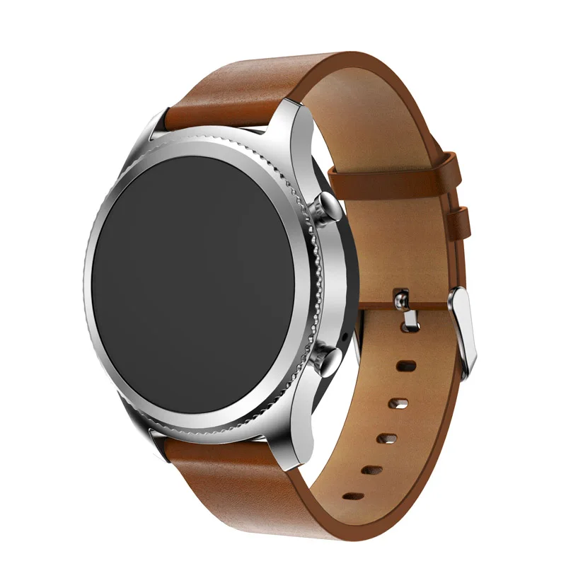 Ремешок из натуральной кожи для Samsung Gear S3 Frontier Classic браслет Huami Amazfit Stratos 2 2S 22 мм |