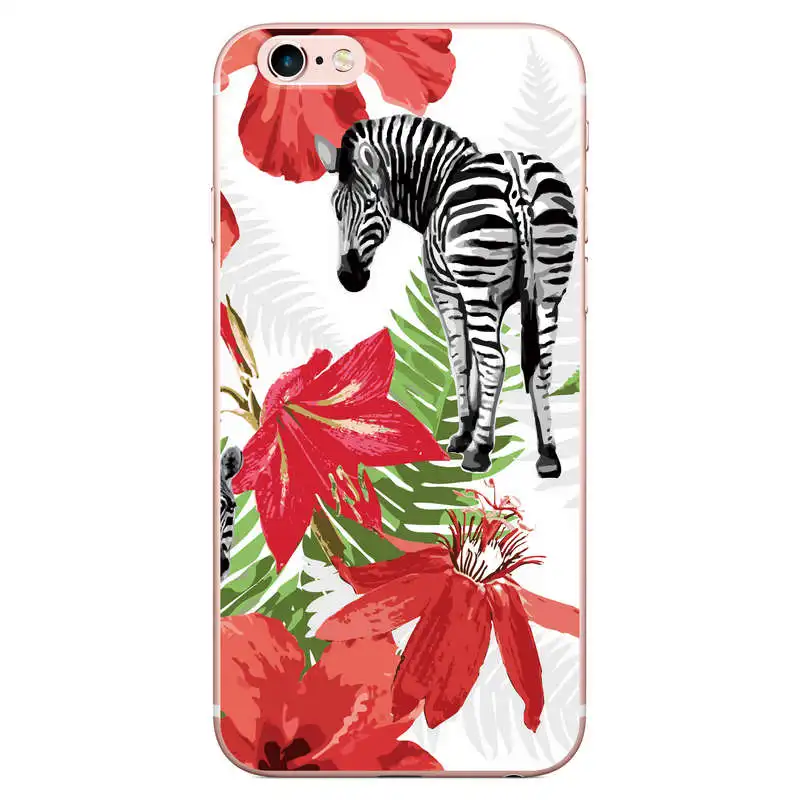 Ручная роспись Фламинго попугай лошадь Дизайн чехол для телефона iphone 5 5S SE 6 S 7
