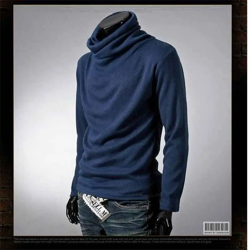 Zhengzhou Однотонный свитер мужской бренд 2017 Slim Fit Серый Белый Черный 6 цветов men