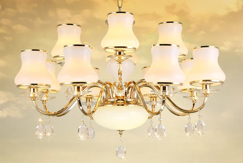 Роскошная потолочная хрустальная люстра с низким разрешением освещение