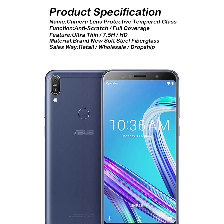 Закаленное стекло для задней камеры Asus Zenfone 5Z ZE620KL ZS620KL защитное Пленка Для 5 Lite 5Q