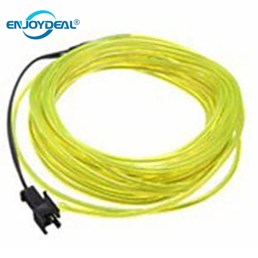 DC12V 1/2/3/5M гибкая новинка неоновый светодиодный EL провода кабеля лампы накаливания светильник для танцев для отдыха и вечеринок украшения