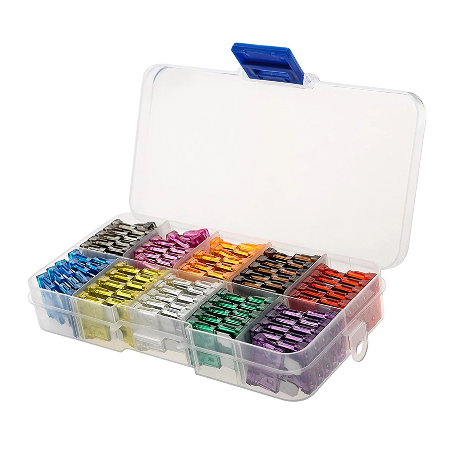 Auto Automotive Car Boat Truck Blade Fuses Assortment Kit 2A 3A 5A 7.5A 10A 15A 20A 25A 30A 35A Fuse Set diy Electronic Pack|Интегральные