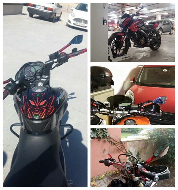 Боковые зеркала для мотоцикла CNC HONDA R1 R3 R6 FZ6 GSXR600 1000 NINJA250 ZX 6R Z750 Z800 мотоциклетное