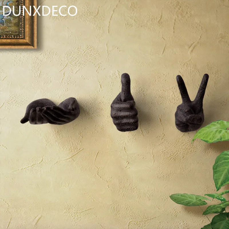 DUNXDECO аксессуары для украшения дома старая отделка ручная вешалка Миниатюрная