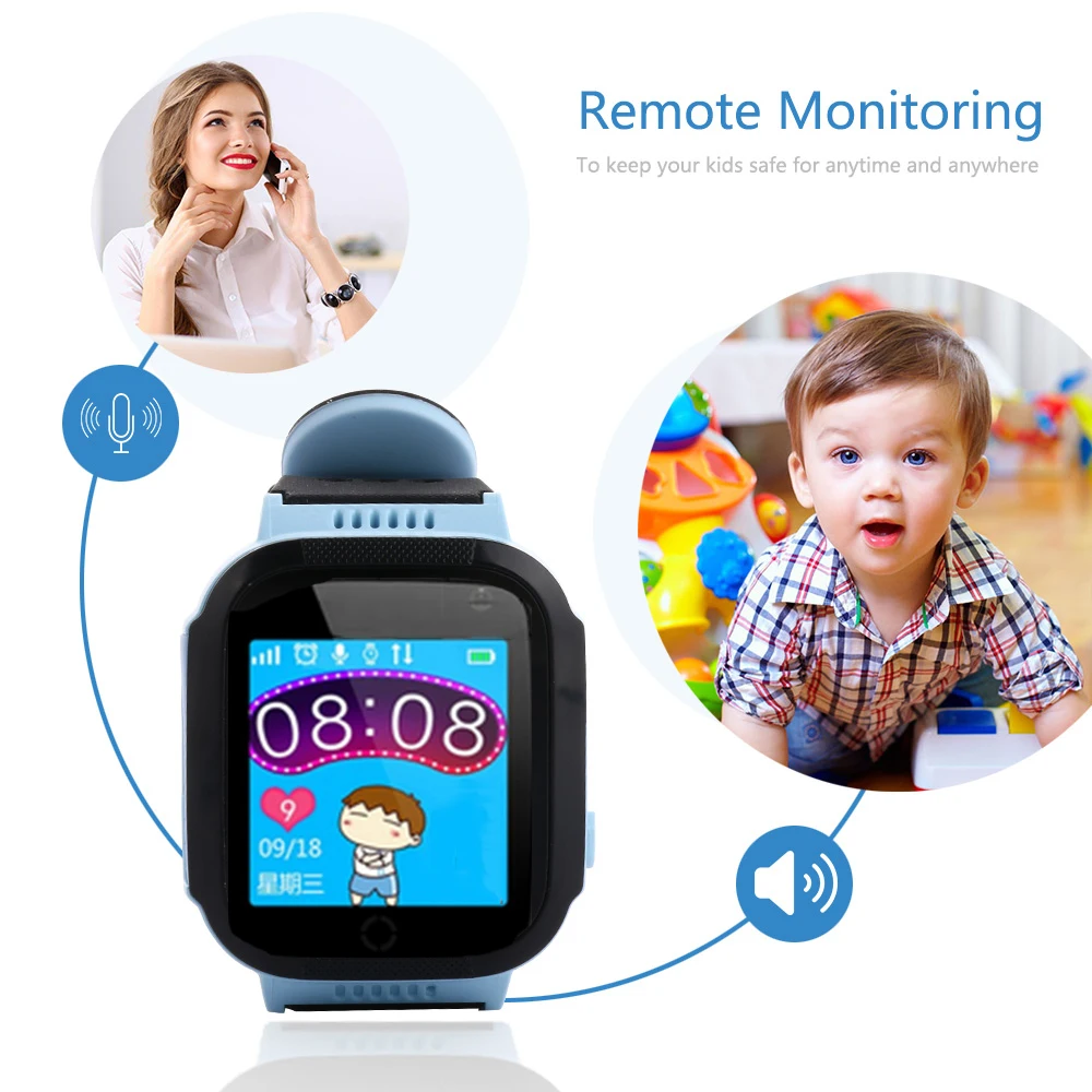 Twox Q528 GPS Смарт часы для детей с камерой SmartWatch android телефон sim картой SOS Вызов