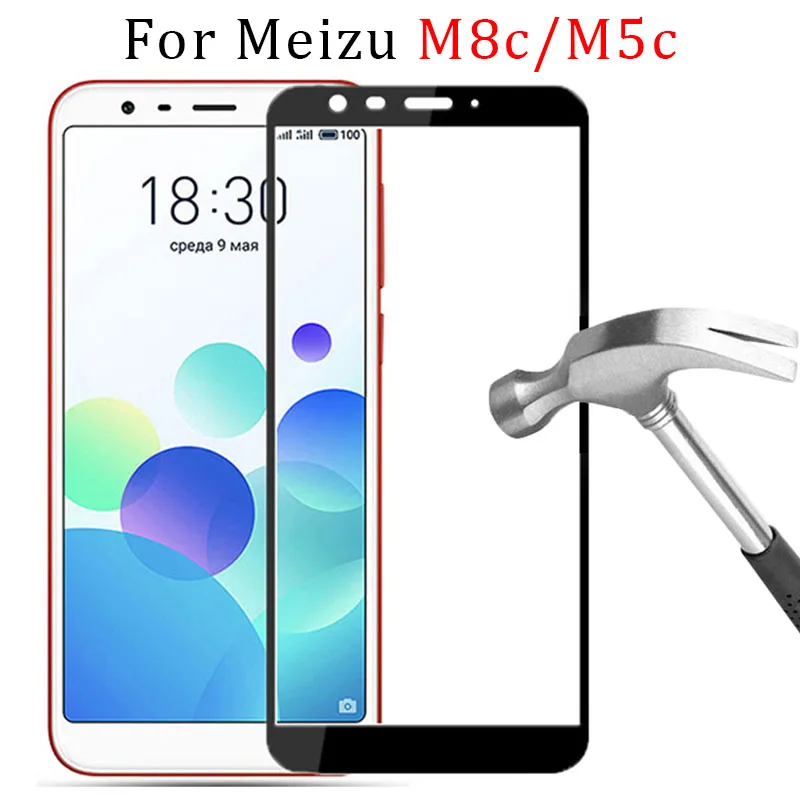 Чехол для meizu m8c чехол с полным покрытием maisie m5c закаленное стекло защитная пленка