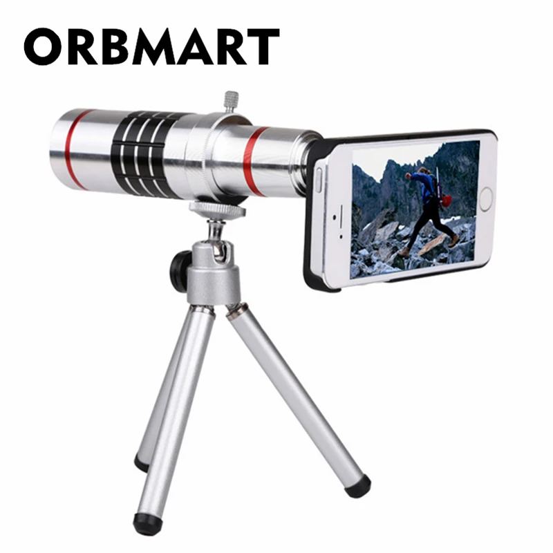 Оптический зум-объектив ORBMART 18X телескоп с штативом и задней крышкой для iPhone 6 6s Plus