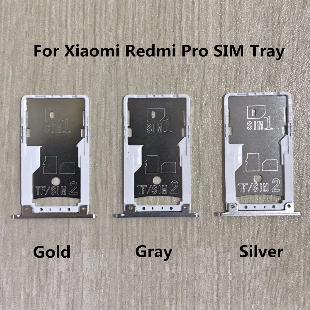 

New SIM Tray Sim Card Holder Slot used+100% Replacement replacements For Xiaomi Redmi Pro Free shipping +Tracking Code