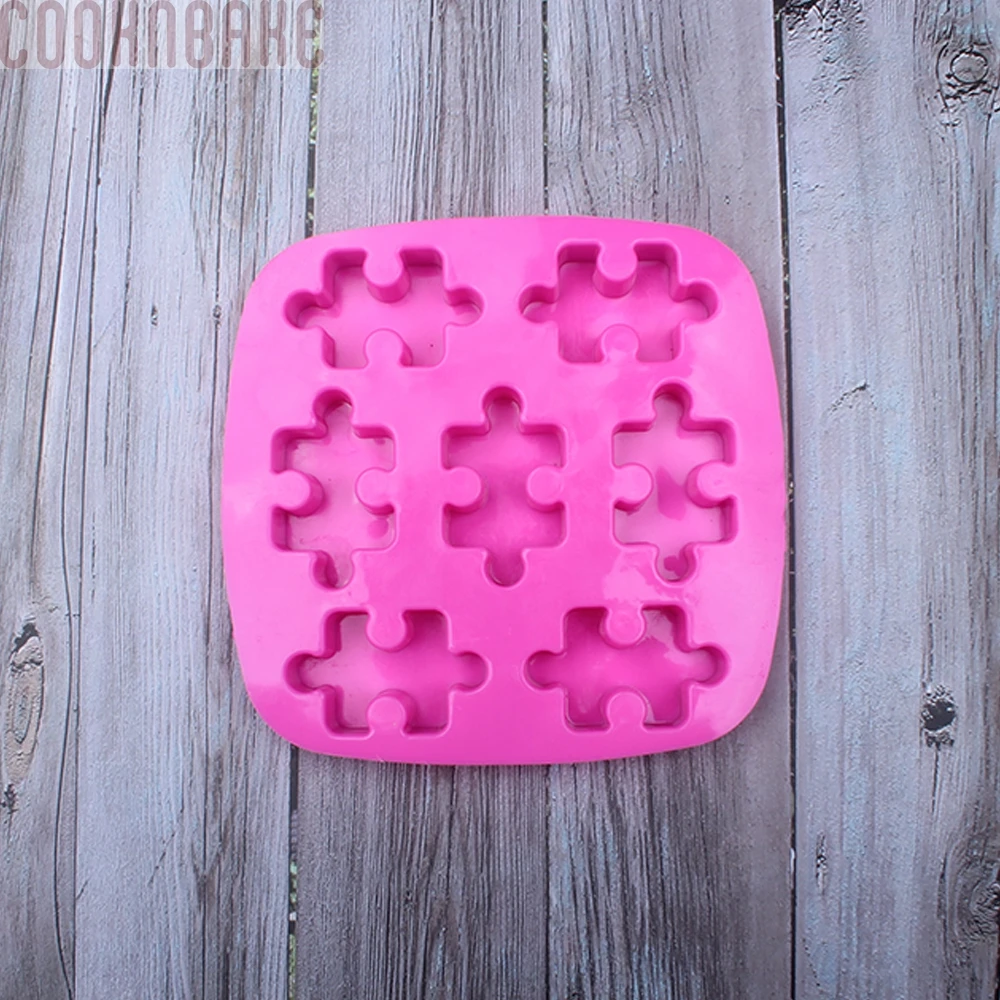COOKNBAKE DIY chocolate mold The shape of Jigsaw Puzzle Ice Cube Tray jello pudding CDL-033 | Дом и сад