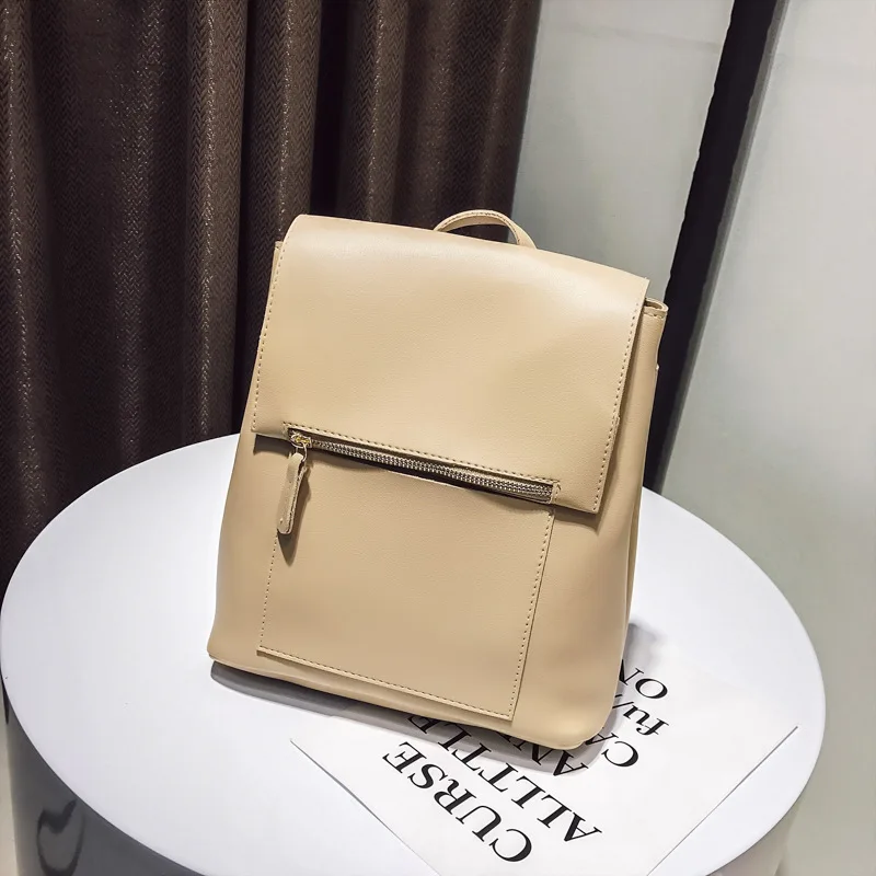 OTHERCHIC простые Стильные Модные женские рюкзаки искусственная кожа черный