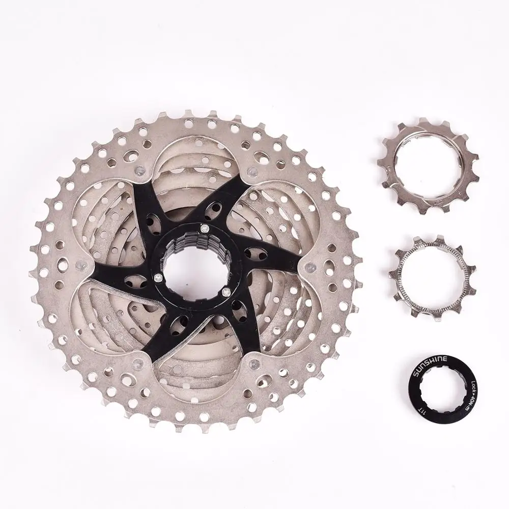 SUNSHINE MTB горный велосипед 9S кассета свободного хода 9 скоростей маховик шатун со звездами для велосипеда части с резьбой 11-32T36T40T42T50T