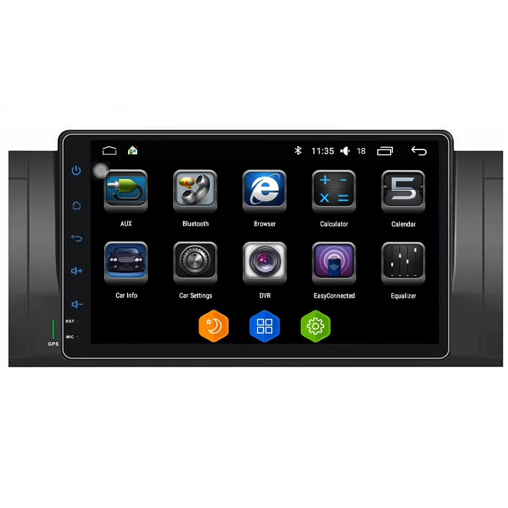 Для BMW E39 9 дюймов Все сенсорные кнопки Android 6.0.1 OS 4 ядра 16 г без DVD автомобиля GPS плеер