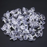 50pcs 5mm clear shelf supports pegs studs with metal pin kitchen cabinet shelves accessories