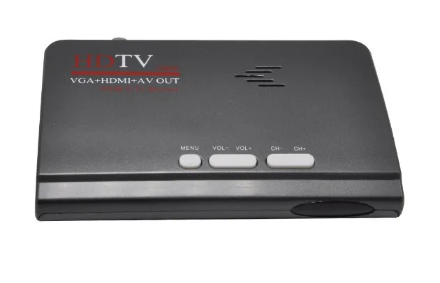 1080P HD DVB-T2 DVB-T AV to VGA tv Box HDMI VGA AV USB Поддержка MPEG4 для всех CRT и ЖК-мониторов