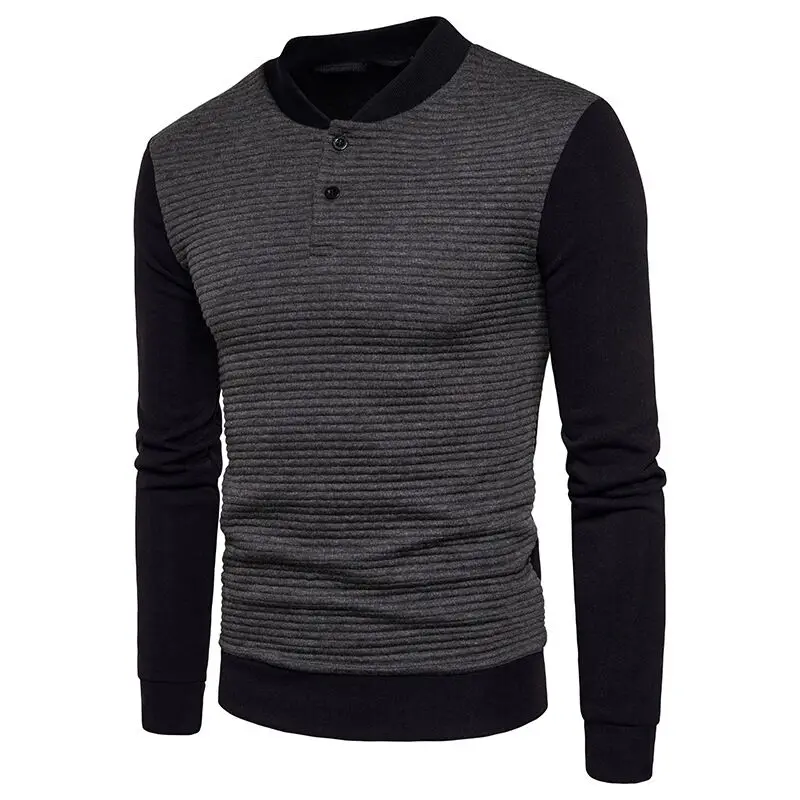 2018 Новый Для мужчин монолитным балахон мужской с длинными рукавами куртка