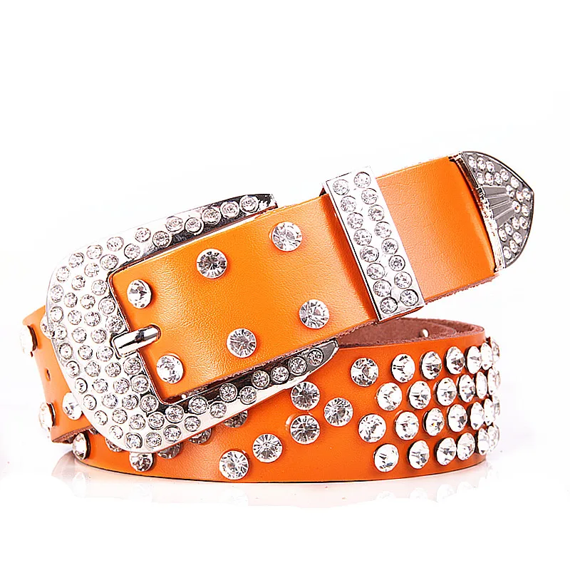 2017 новая мода горный хрусталь ремни для женщин Роскошные дизайнерские пояса из