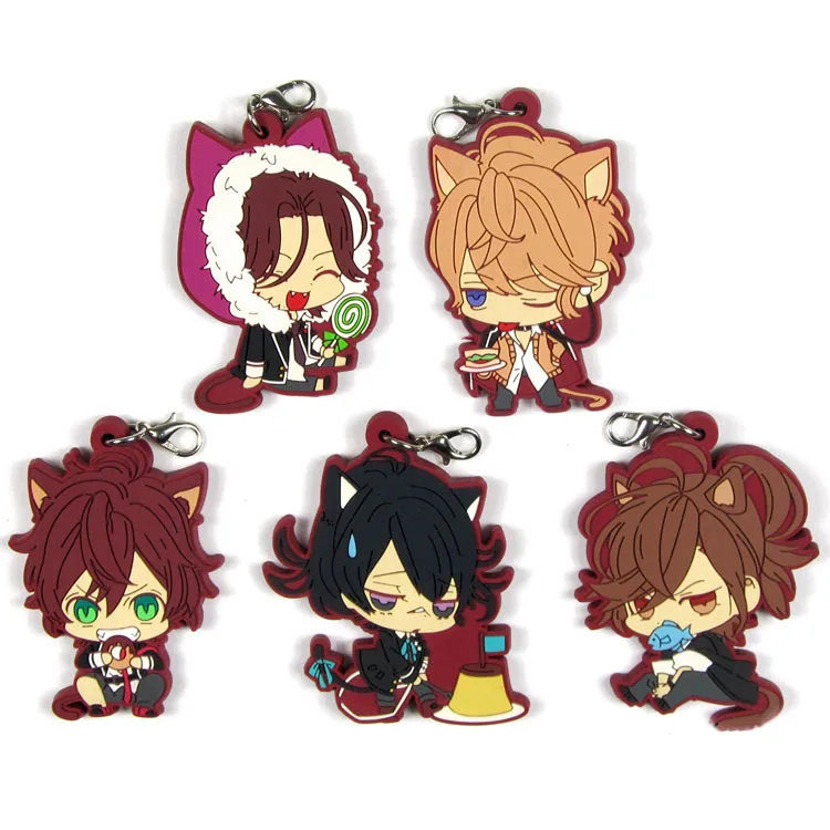 Аниме брелок для ключей влюбленных Devil IK Yui Ayato Kanato Laito Ruki Yuma Shin Sakamaki Reiji Subaru