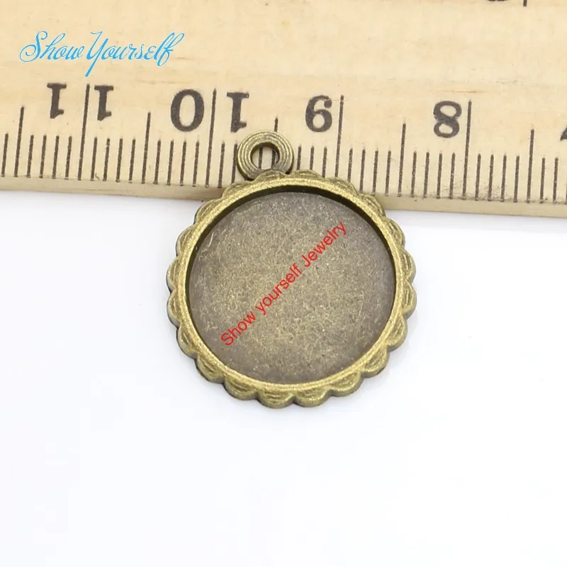 10 шт. подвески в античном стиле 15 мм|charm pendant|antique silverframe charm |