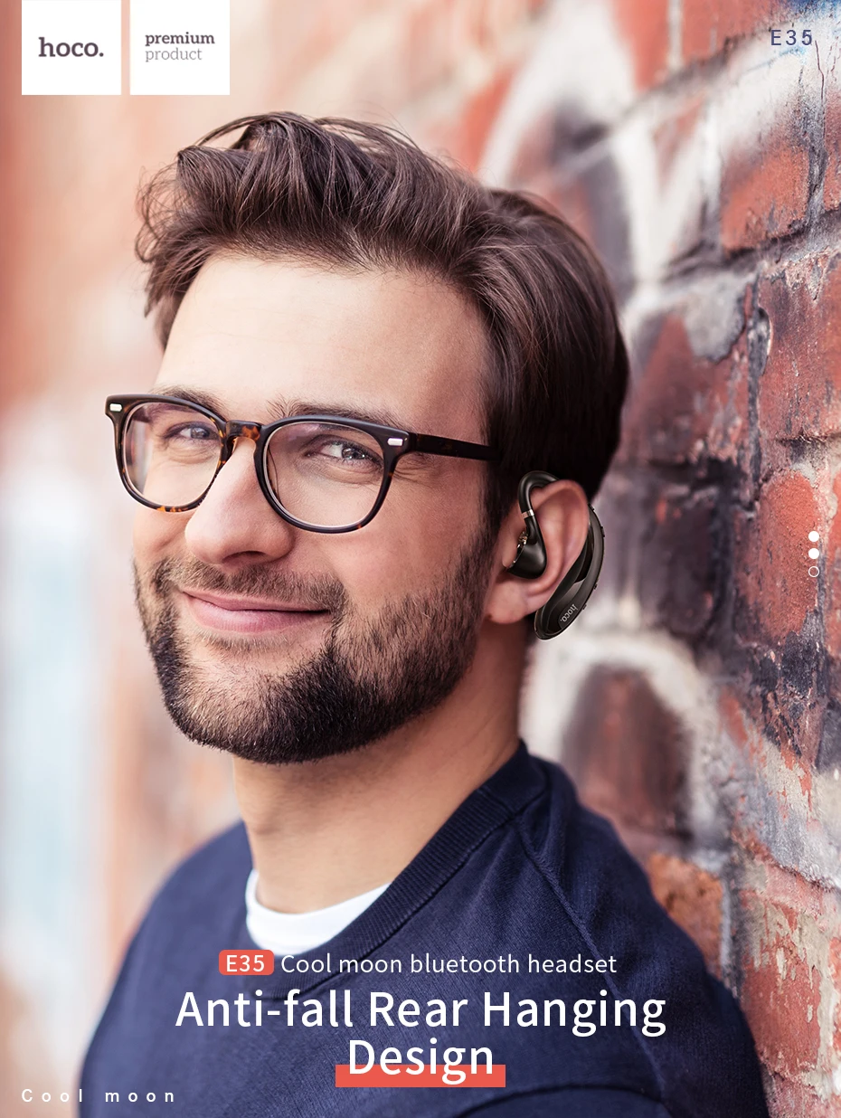 Спортивные наушники HOCO 2019 Bluetooth с ушным крючком беспроводная гарнитура супер