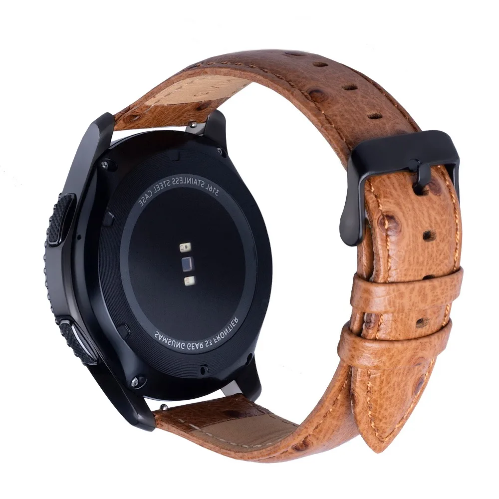 Ремешок для часов BEAFIRY натуральная кожа 20 мм 22 huami amazfit ремешки Samsung Galaxy watch Gear S2/S3/S4 |
