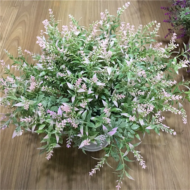 Милый 1 шт 7 голов декор цветок Лаванда Шелковые искусственные цветы декоративные