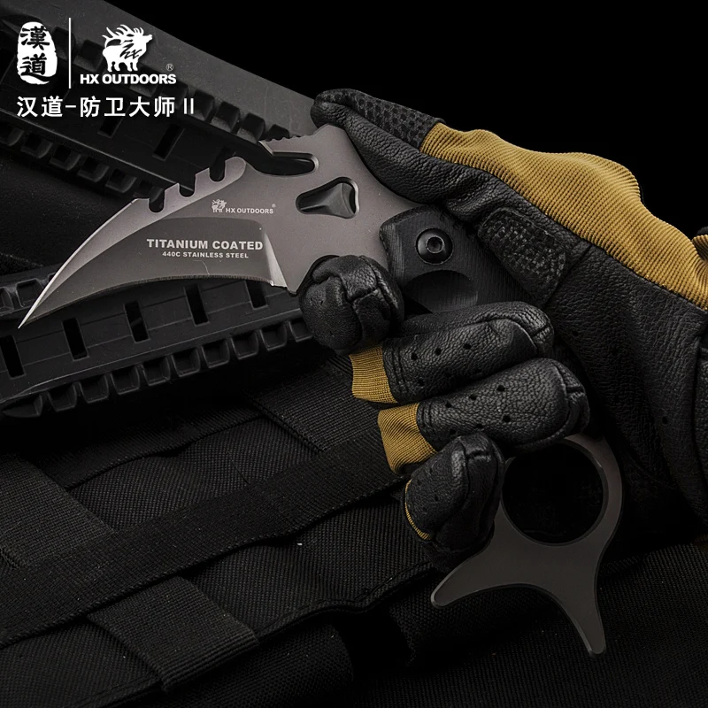 HX Открытый CS go керамбит обороны мастер 440c нож выживание поле прямой открытый