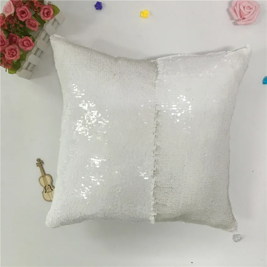 Пайетки Чехлы 40*40 декоративные Русалка подушки для дивана Реверсивный наволочки