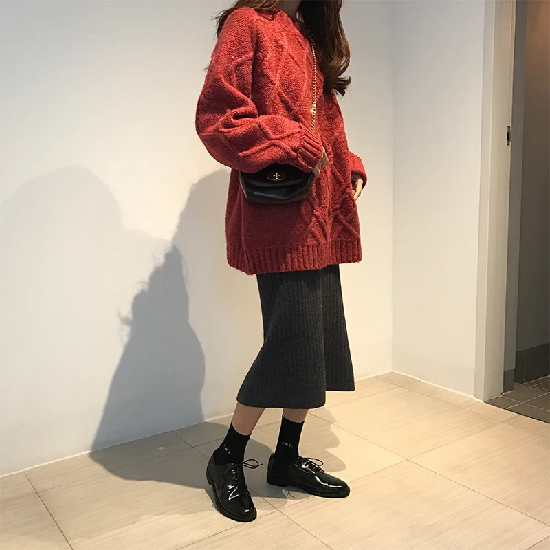 Женская трикотажная юбка карандаш однотонная длинная с высокой талией весна