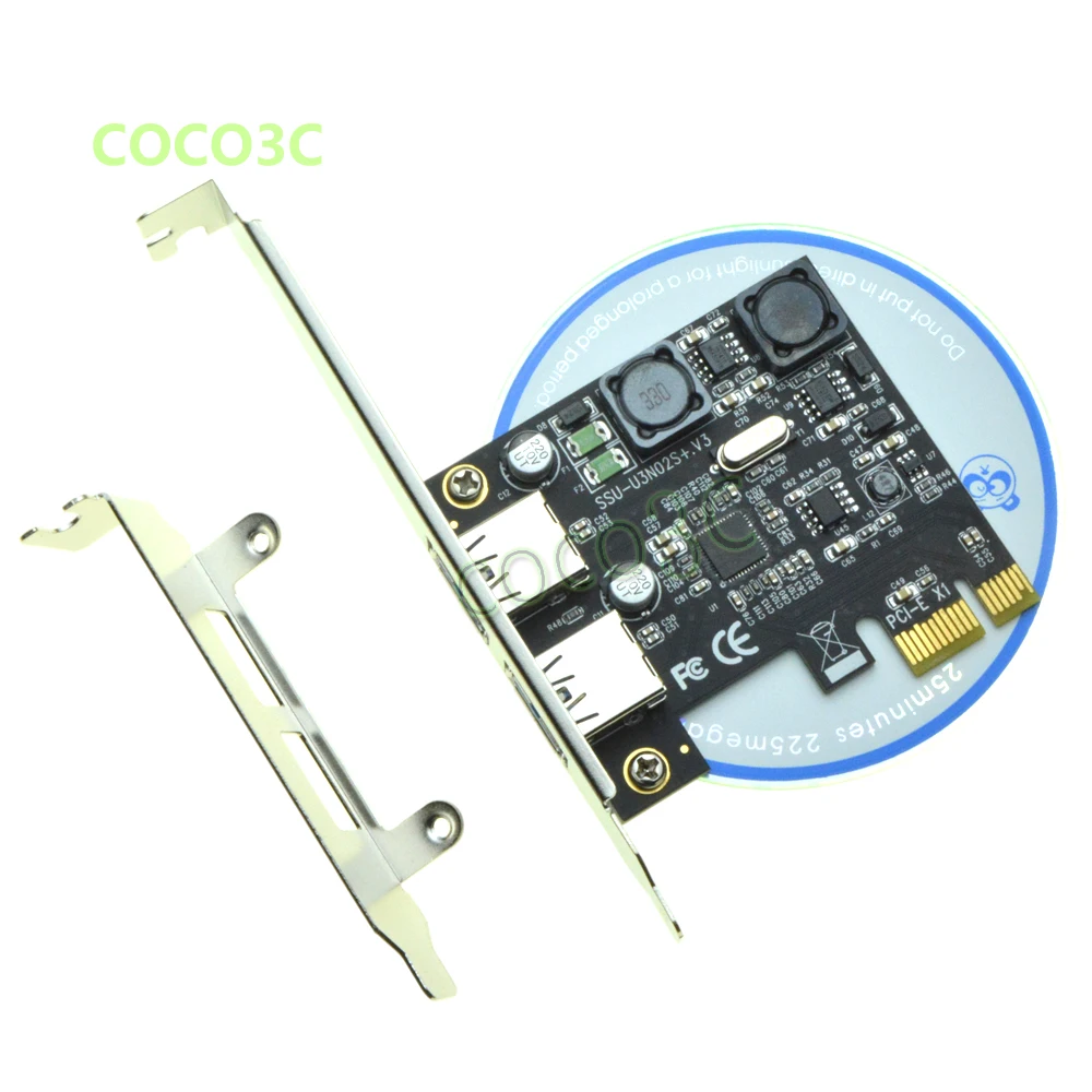 Чипсет NEC720202 Superspeed 5 Гбит/с 2 порта USB 3.0 PCI-e контроллер карта PCI Express для внешнего 3 0