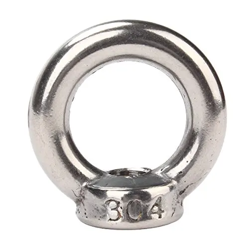 Серебро 304 нержавеющая сталь европейский стиль M12 Кольцо Форма Глаз Болты глазки