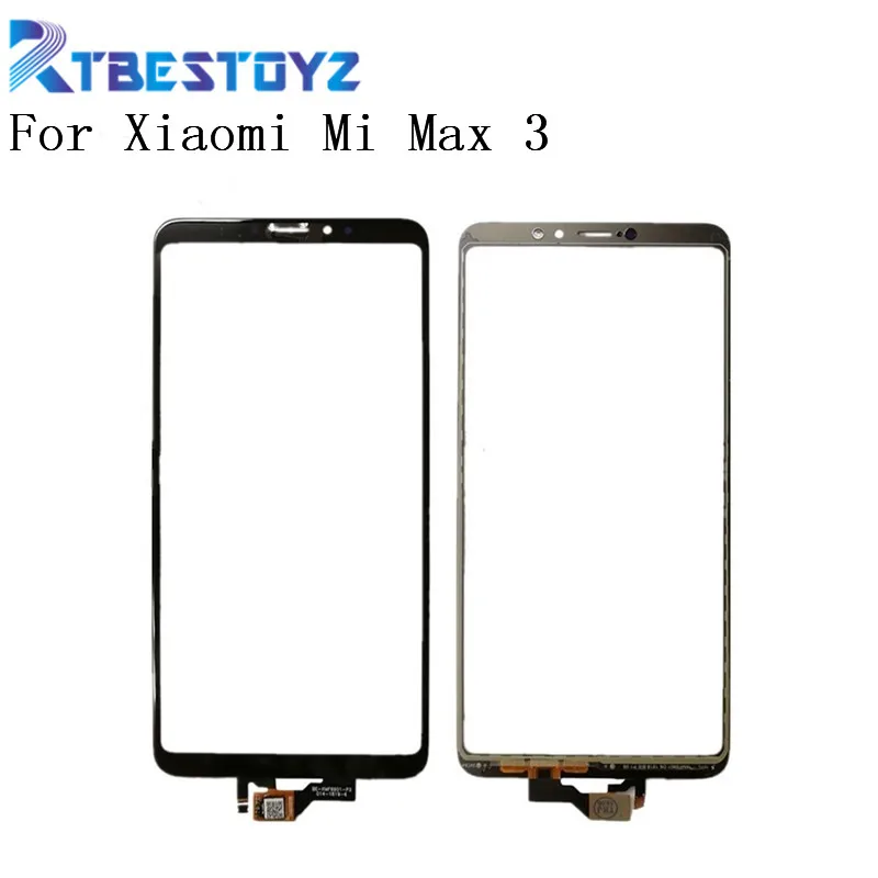 RTBESTOYZ для Xiaomi Mi Max 3 Max3 сенсорный экран дигитайзер сенсор внешняя стеклянная