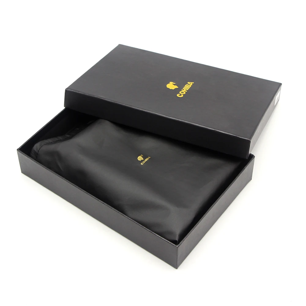 COHIBA кожаный сигарный хьюмидор Cedar Wood Cigar Case 6 трубка дорожная коробка для сигар с